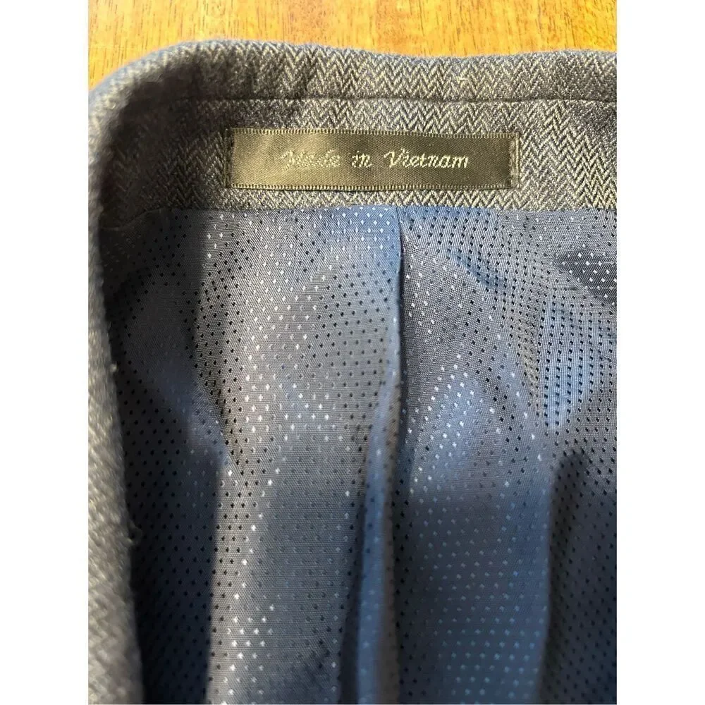 Michael Kors Blazer Jacket Mens 40R Navy Blue